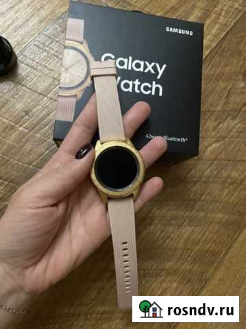 Умные часы Samsung Galaxy Watch 42мм (розовое золо Альметьевск - изображение 1