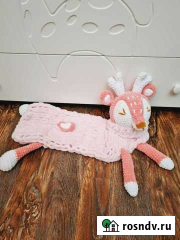 Вязаная игрушка Олень пижамница Владимир - изображение 1