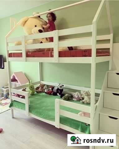 Подростковая кровать двухъярусная из сосны Москва - изображение 1