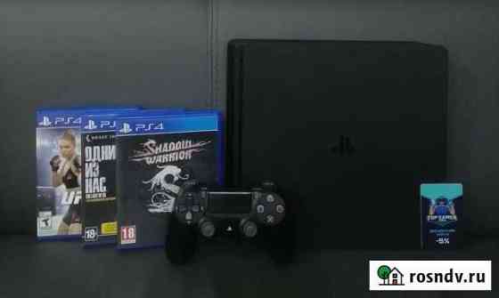 Playstation 4 Slim 1tb + 3 игры(+игры по подписке) Керчь
