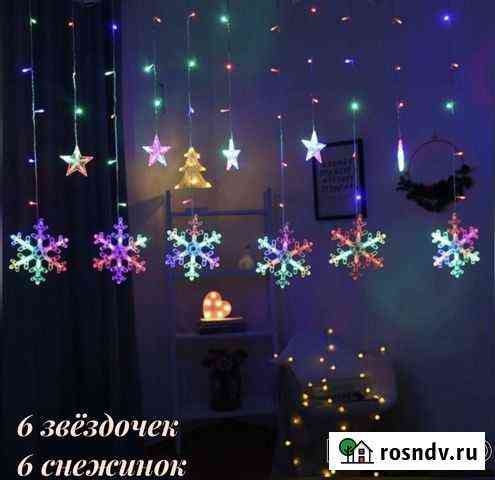 Гирлянда снежинки Пермь