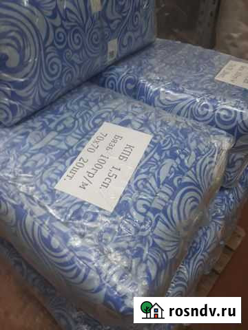 Кпб 1,5 сп (Бязь 100 гр) (70) синий Киров - изображение 1