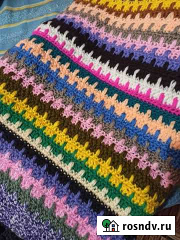 Плед вязаный ручной работы Калуга - изображение 1