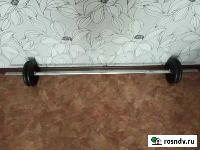 Штанга гриф Кеттлер, Барбелл блины 30 кг, 28 мм Челябинск - изображение 1