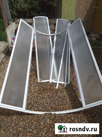 Душевая ширма 90*90 1/4 круга Афипский - изображение 1