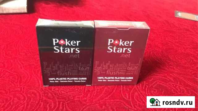 Пластиковые игральные карты Poker Stars Новосибирск - изображение 1