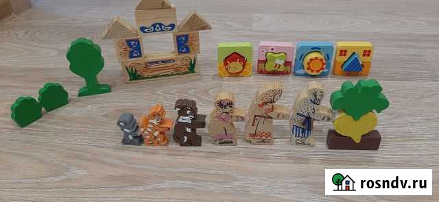 Деревянный конструктор 100 деталей Пермь - изображение 1