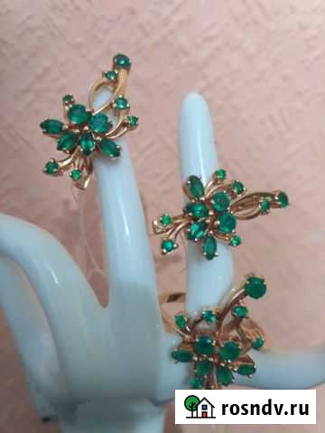 Золотое кольцо с серьгами Воронеж - изображение 1