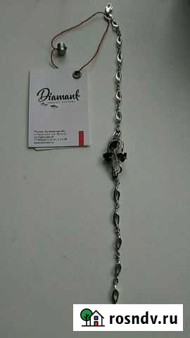 Серебряный браслет 17,5 размер. Новый Медведево - изображение 1