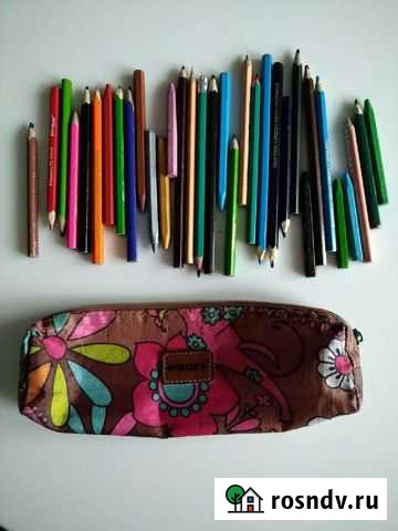 Карандаши, ножницы-зигзаг, линейки, нарукавники Хабаровск - изображение 1