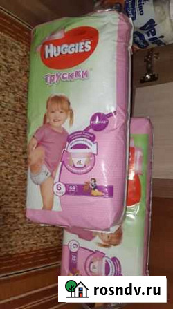 Подгузники-трусики для девочек Huggies, размер 6 Гусь-Хрустальный - изображение 1