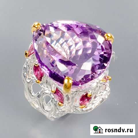 Кольцо серебро аметист разм.18,0 К125 Анапа - изображение 1