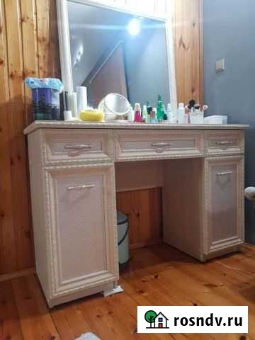 Туалетный столик с зеркалом белый Грозный - изображение 1