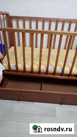 Детская кровать с маятником и ящиком Благовещенск - изображение 1