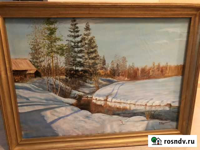 Картина маслом на холсте пейзаж Йошкар-Ола - изображение 1