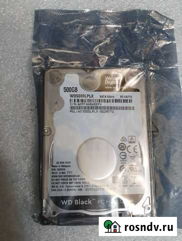 Новый жесткий диск для ноутбука WD Black 500 Гб Новочеркасск - изображение 1