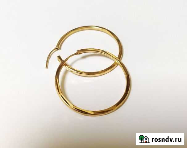 Серьги конго Золото 585 Красный 2,05г Челябинск - изображение 1