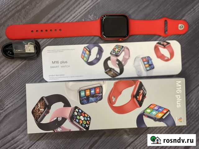 Smart watch m16 plus 44mm Александров - изображение 1