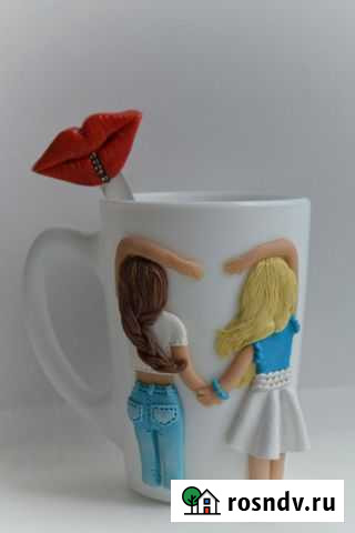 Кружки с декором из полимерной глины Ярославль - изображение 1