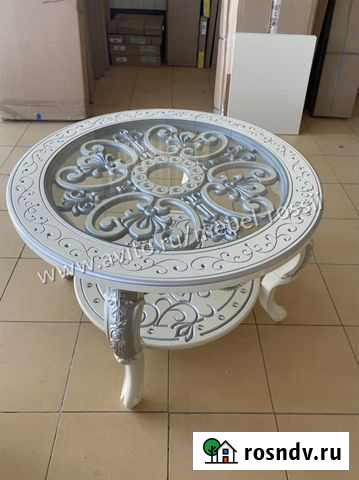 Журнальный столик «Ажур» серебро Ростов-на-Дону - изображение 1