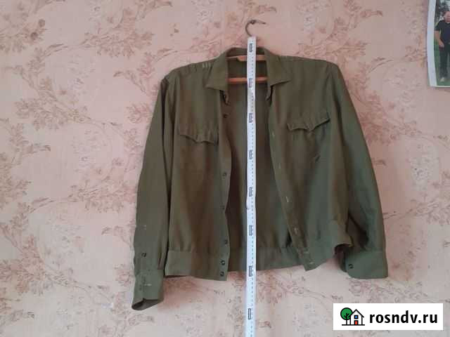 Рубашка мужская военная рр 50 времён ВОВ или чуть Челябинск - изображение 1