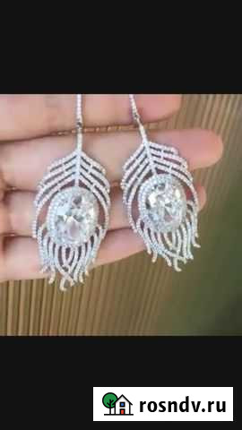 Серьги Испания Перья Жар Птицы Иркутск - изображение 1