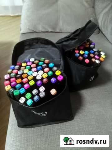 Набор маркеров для скетчинга, 60 шт., новый Псков - изображение 1