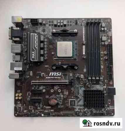 Комплект r5 2600 + MSI b450m pro-vdh max Орловский