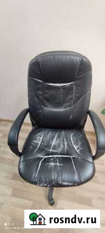 Офисное кожаное кресло бу Киров - изображение 1