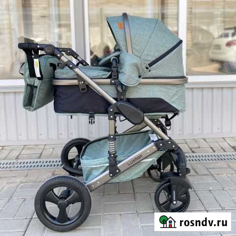 Коляска трансформер Luxmom 555 green Воронеж - изображение 1