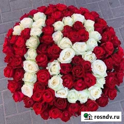 Букет из 101 розы с цифрой Сочи - изображение 1