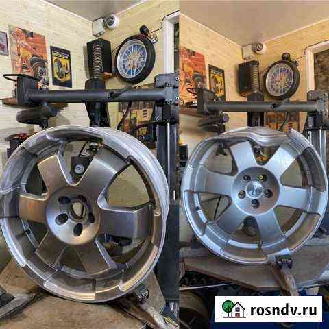 Правка литых и штампованных дисков (шиномонтаж) Астрахань