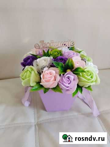 Букет подарок из мыльных роз Воронеж - изображение 1
