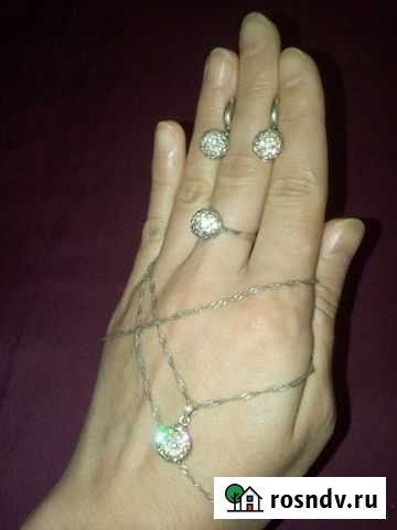 Серебряный набор+++++ подарок серебряная цепочка Барнаул - изображение 1