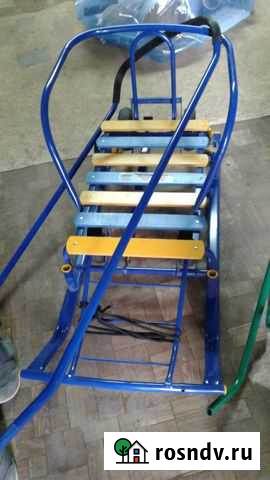 Санки Nika с выдвижными колёсами с накидкой Ульяновск - изображение 1