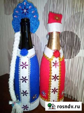 Шубка на шампанское Дед Мороз, Снегурочка Омск - изображение 1