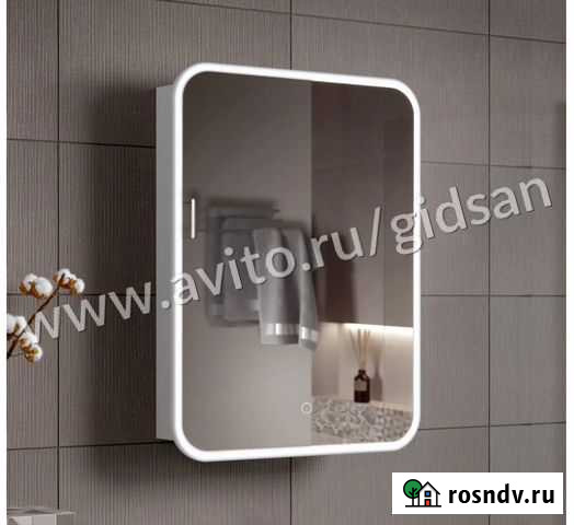 Зеркальный шкаф в ванную Флора Новосибирск - изображение 1