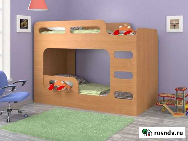 Двухъярусная кровать с матрасами Гагарин - изображение 1