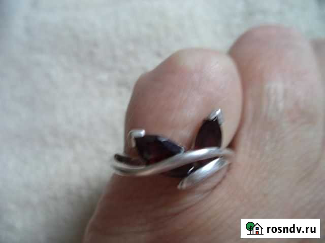 Советское серебро - кольцо с гранатами Новосибирск - изображение 1