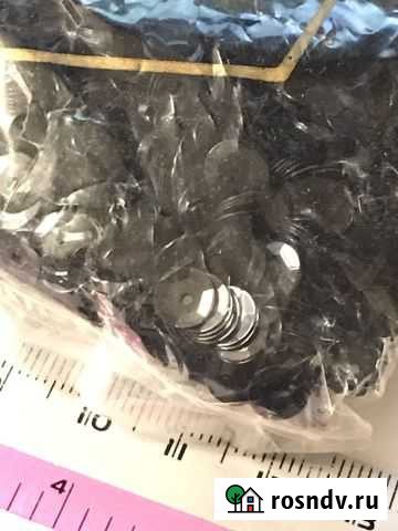 Пайетки черные 6 мм Нижний Новгород - изображение 1