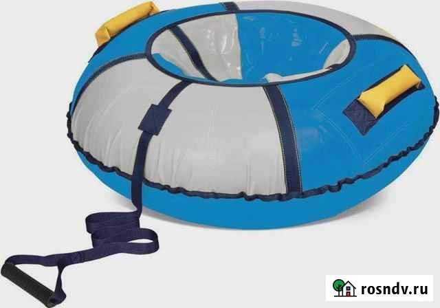 Тюбинг d120cм. Голубой- серебро Тула - изображение 1