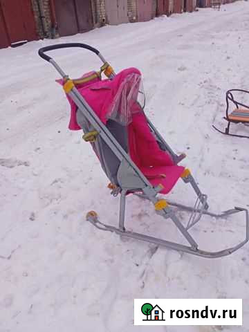 Детские санки коляска бу Смоленск - изображение 1