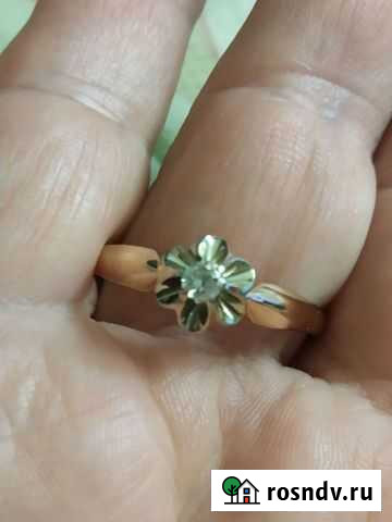 Золотое кольцо с бриллиантом Тула - изображение 1