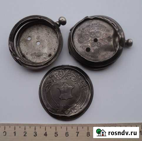 Лом серебра 875 пробы 46 г.Корпуса старинных часов Ковров - изображение 1