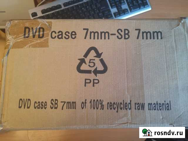 Коробки для CD/DVD Slim 7mm (100 шт) Домодедово - изображение 1