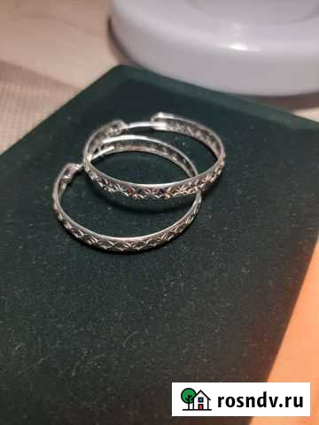 Серьги серебро Калуга - изображение 1