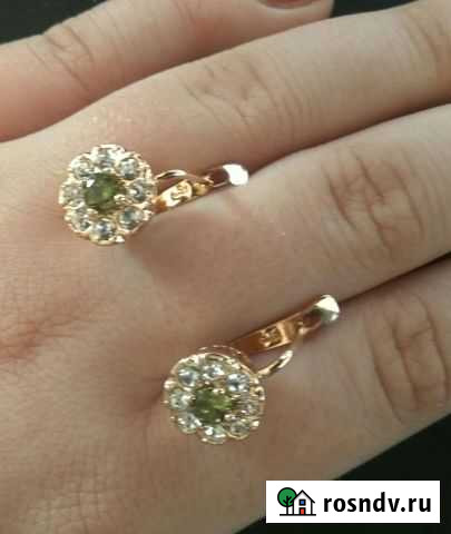 Серьги СССР малинки золочение 585 Новосибирск - изображение 1