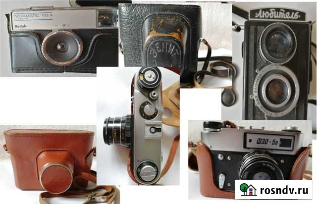 1960-1980 гг Фотоаппараты СССР рабочие, с оптикой Ногинск - изображение 1