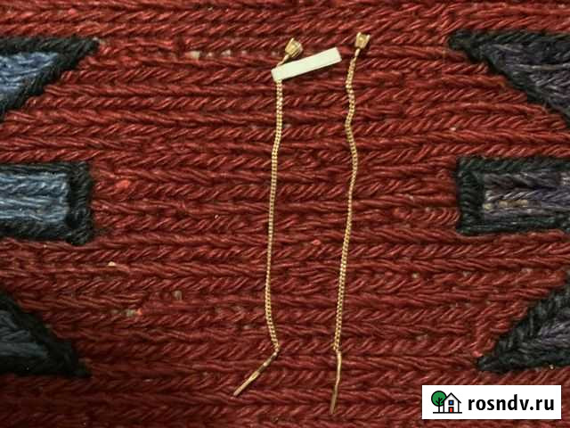 Золотые серьги Хасавюрт - изображение 1