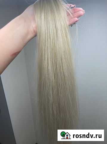 Волосы натуральные срез 65 см Аксай - изображение 1